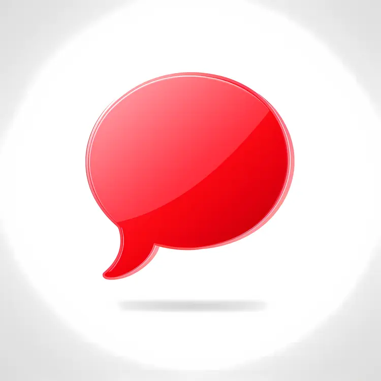 Red Speech Bubble