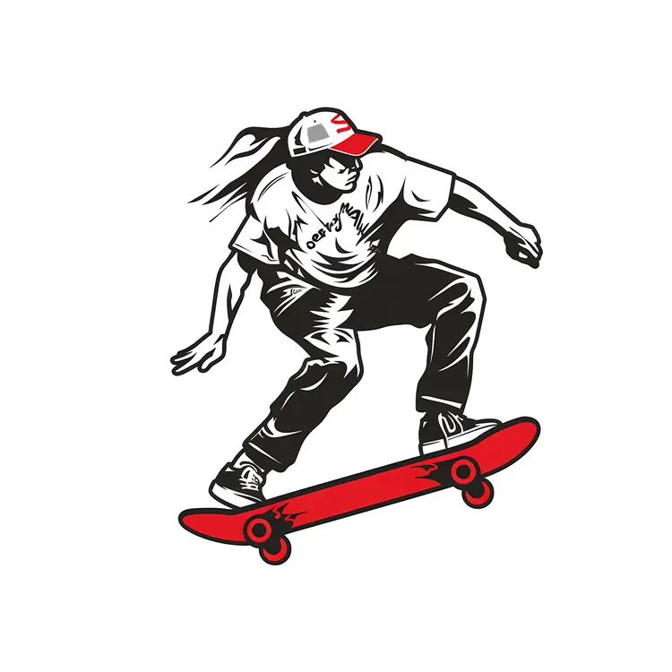 Skateboarder Illustration