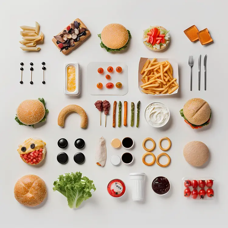 Assorted Fast Food Items
