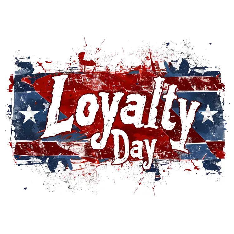 Loyalty Day Celebration with Flag