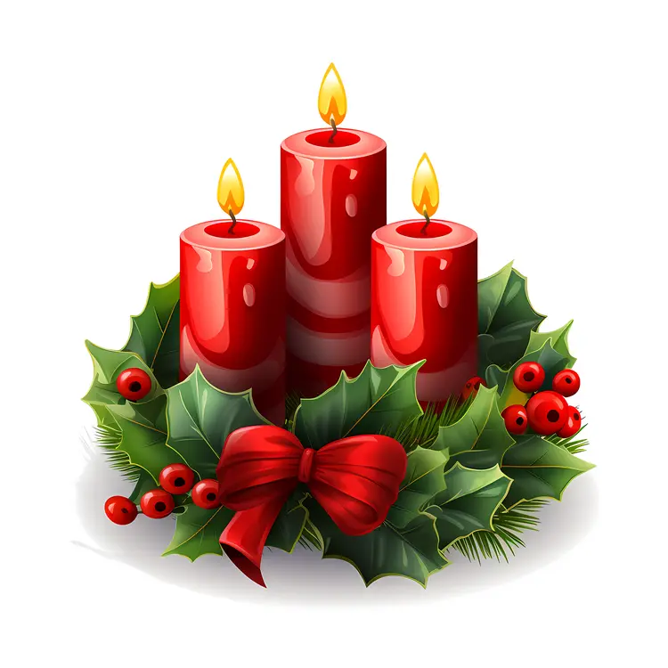 Christmas Candle Wreath
