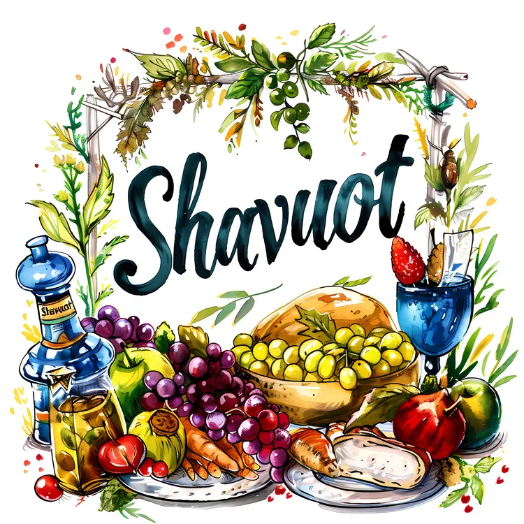 Shavuot Festival with Fruits and Wine