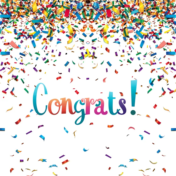 Colorful Congrats Confetti