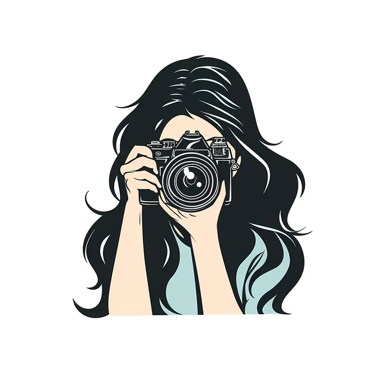 Girl Taking a Photo with Camera