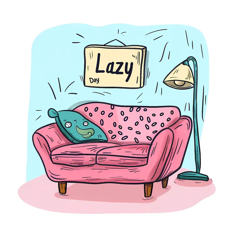 Cozy Pink Couch for Lazy Day