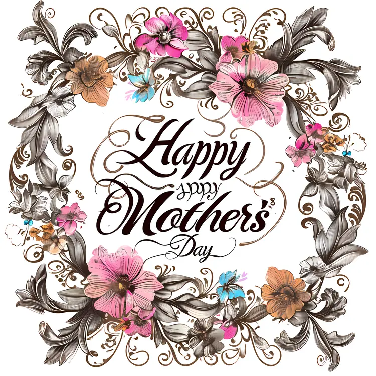 Elegant Happy Mother's Day Card