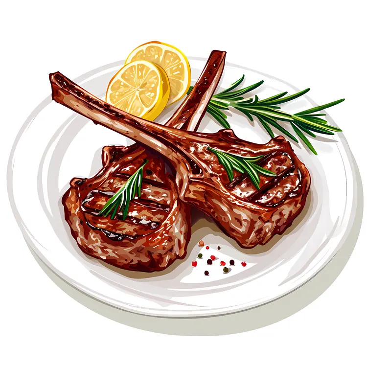 Grilled Lamb Chops with Rosemary and Lemon