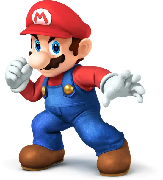 Mario in Fighting Stance
