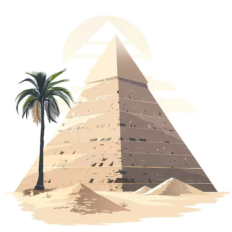 Tall Pyramid in the Desert