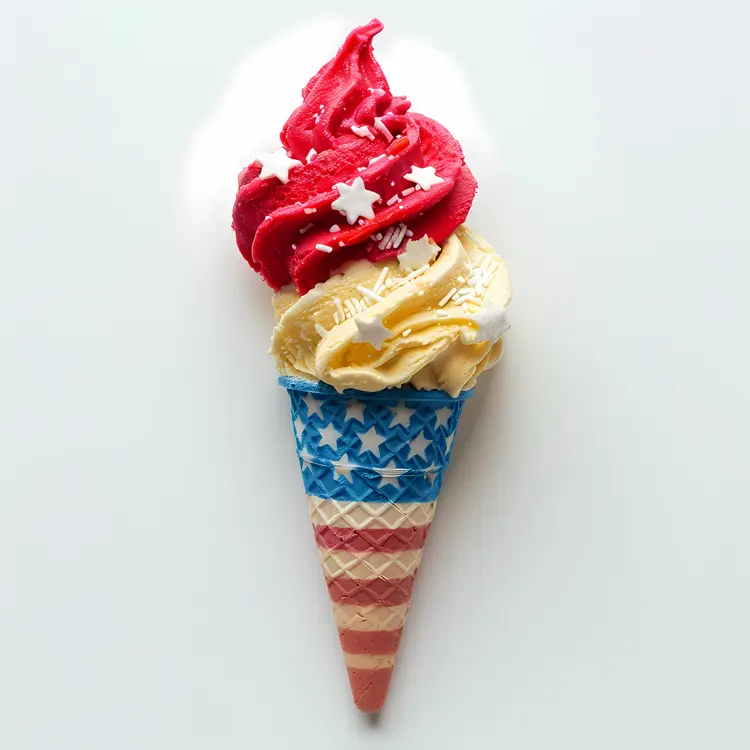 Patriotic Ice Cream Cone