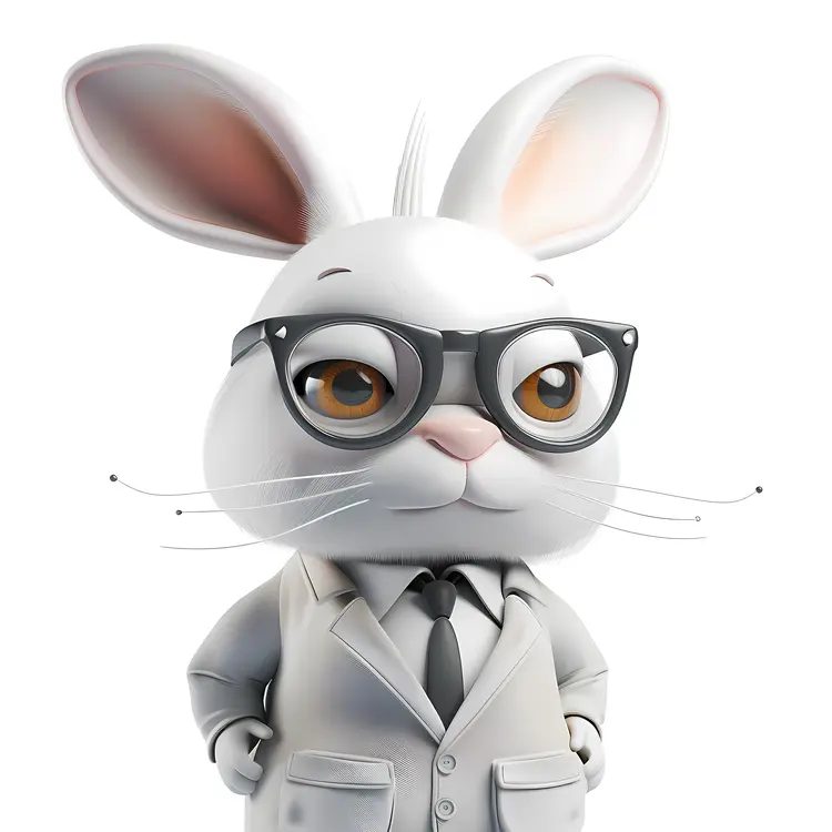 Business Rabbit in Suit