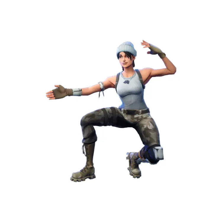Female Fortnite Character in Action Pose