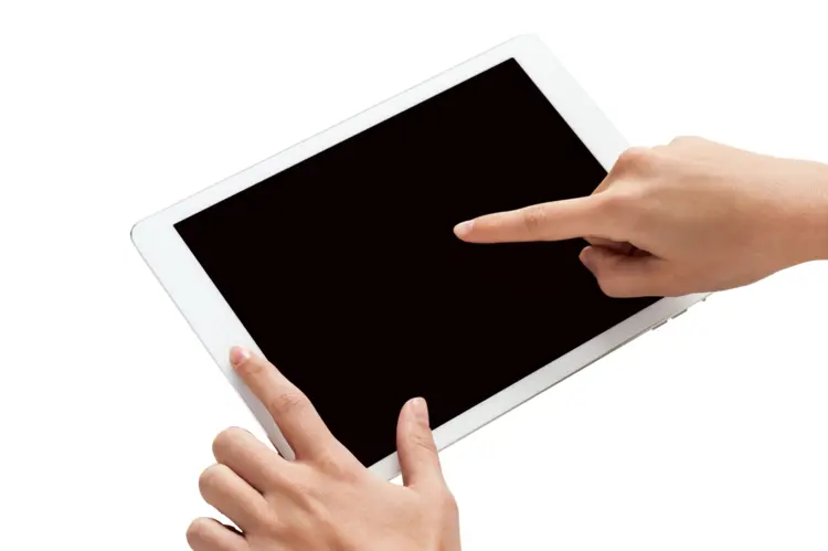 Tablet with Touchscreen Interaction