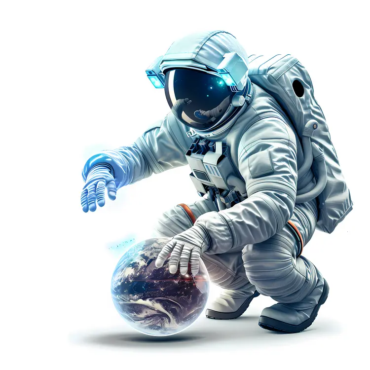 Astronaut Holding Earth