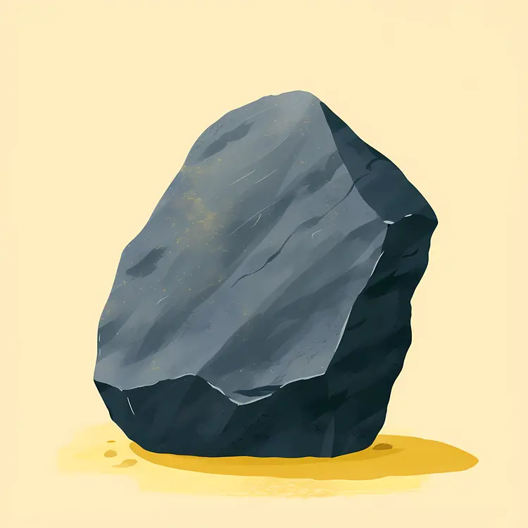 Solid Black Rock
