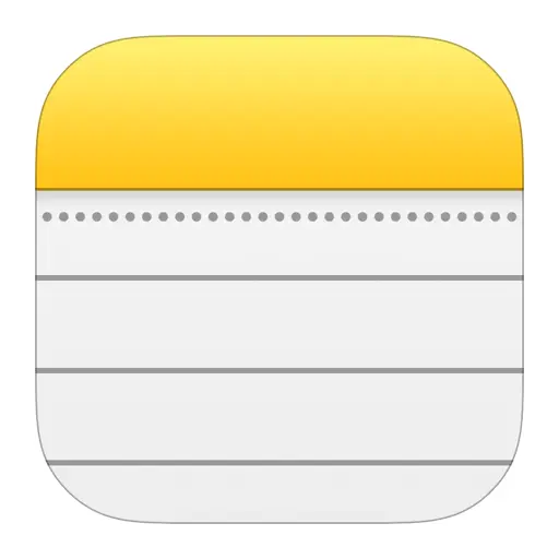 Notes App Icon in Digital Style