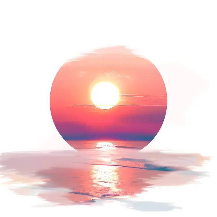 Sunset Reflection on Water
