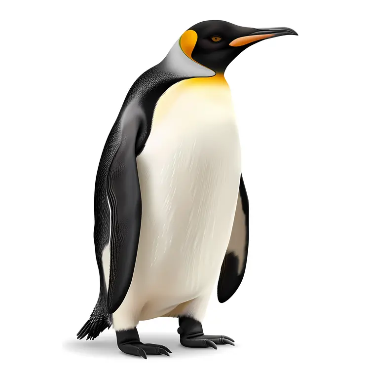 King Penguin with Yellow Markings
