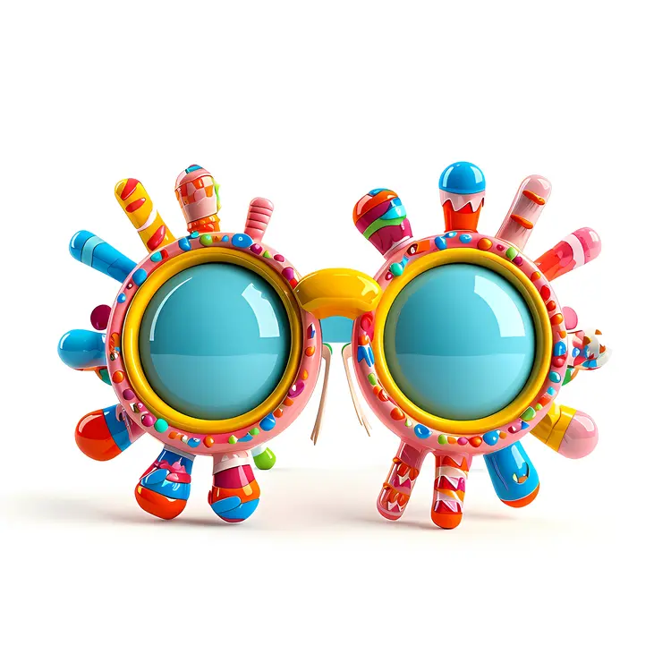 Colorful Sunglasses with Spikes