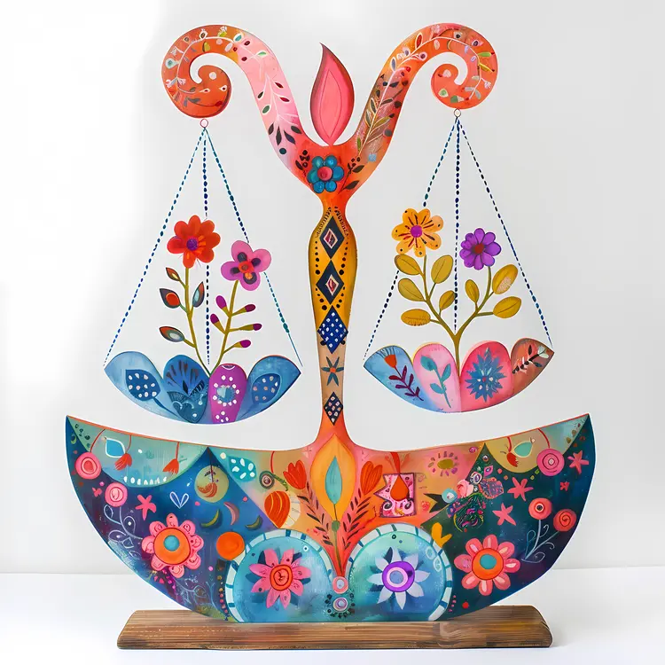 Floral Scales with Colorful Flowers