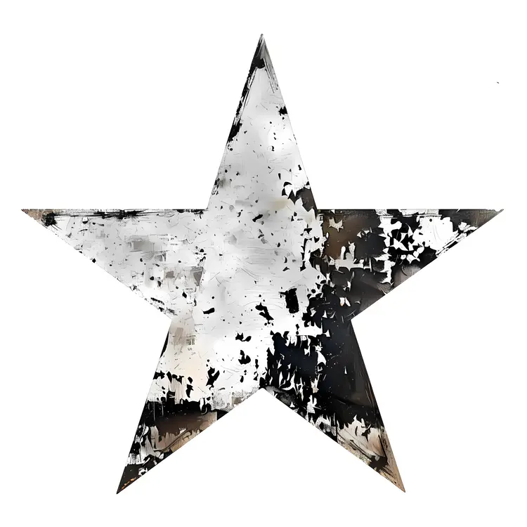 Distressed Metal Star Decoration