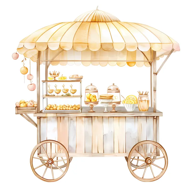 Charming Dessert Cart