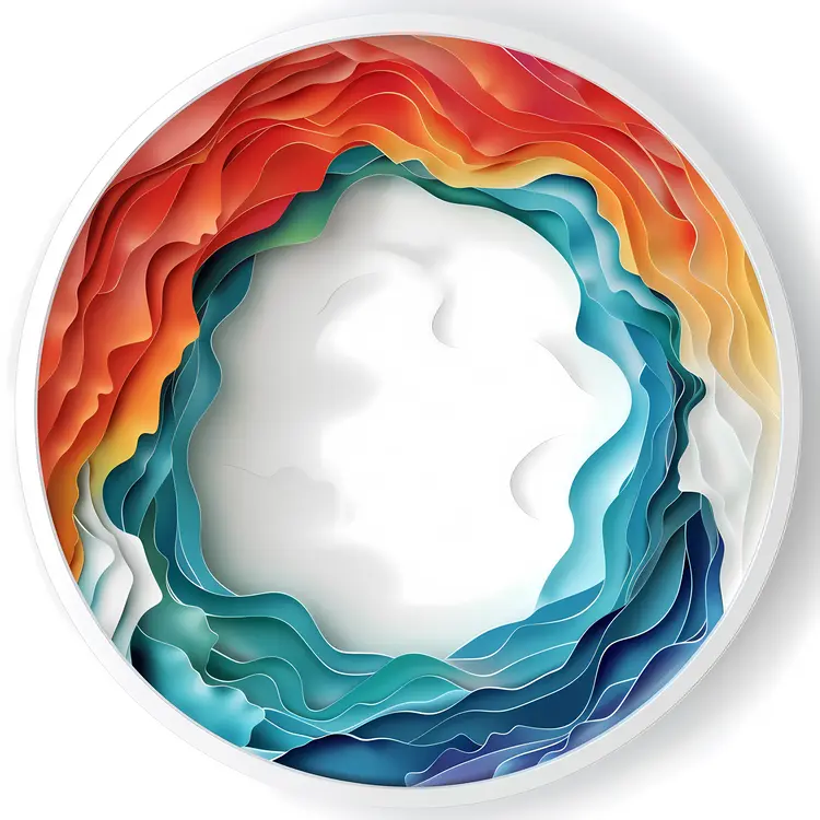 Colorful Layered Circle Design