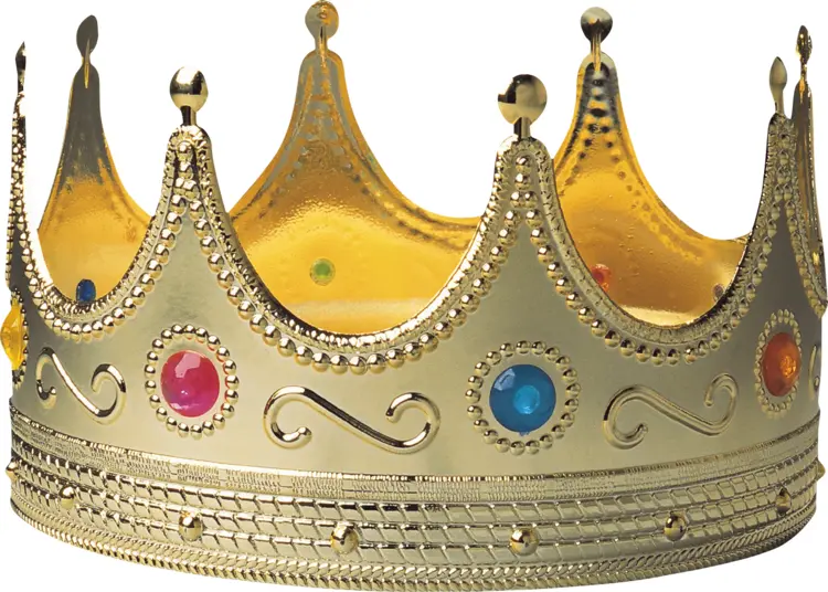 Gold Crown with Colorful Jewels