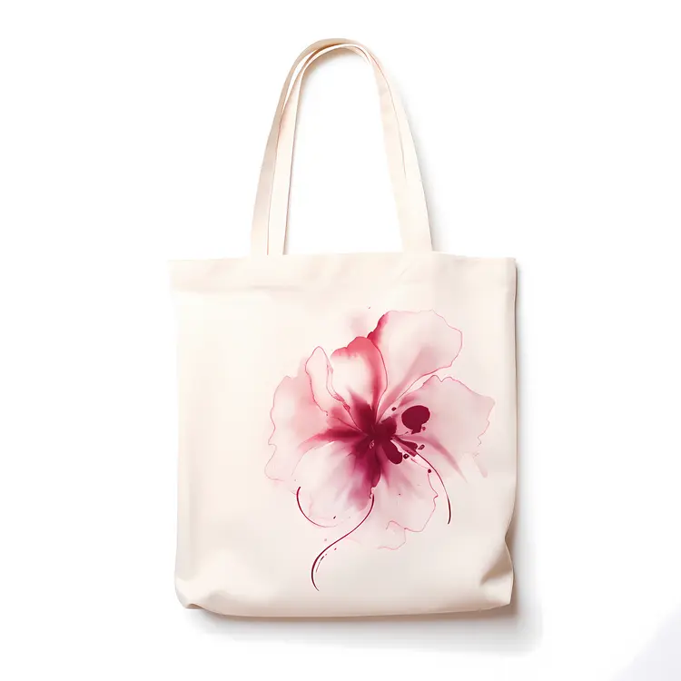 Delicate Floral Art Tote Bag