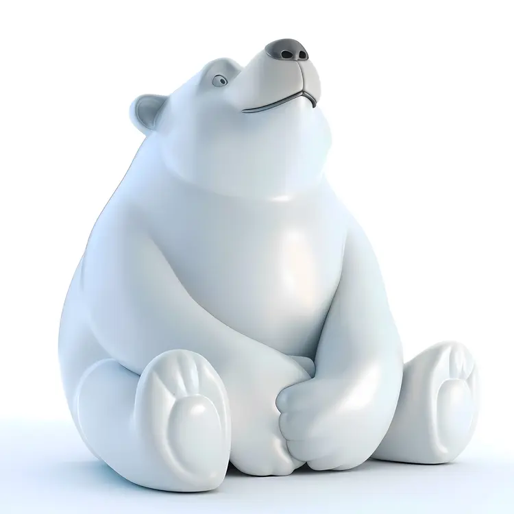 Sitting Polar Bear
