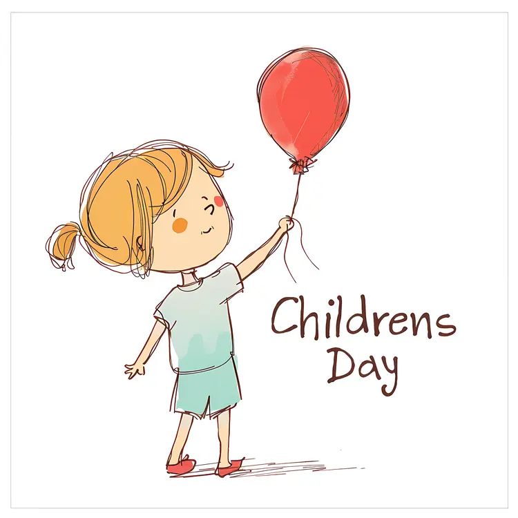Children's Day Celebration with Balloon