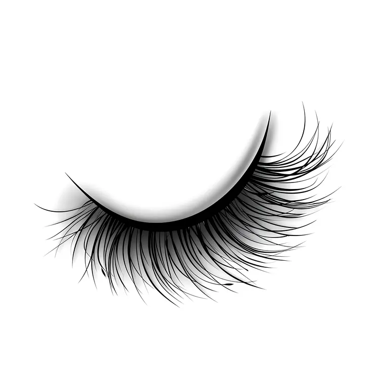 Long and Curled Eyelashes