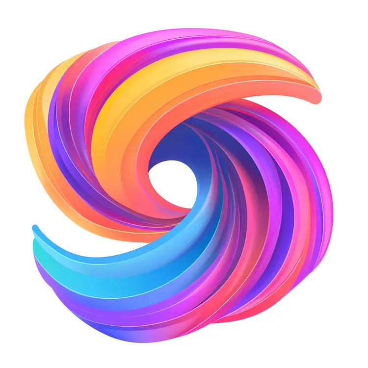 Colorful Swirl Abstract Art