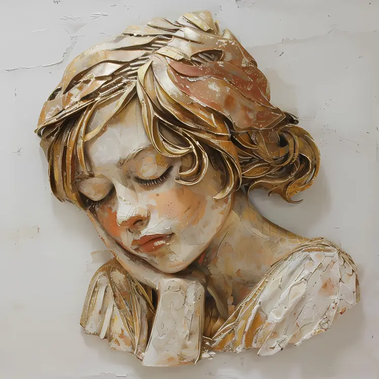 Sleeping Girl Sculpture