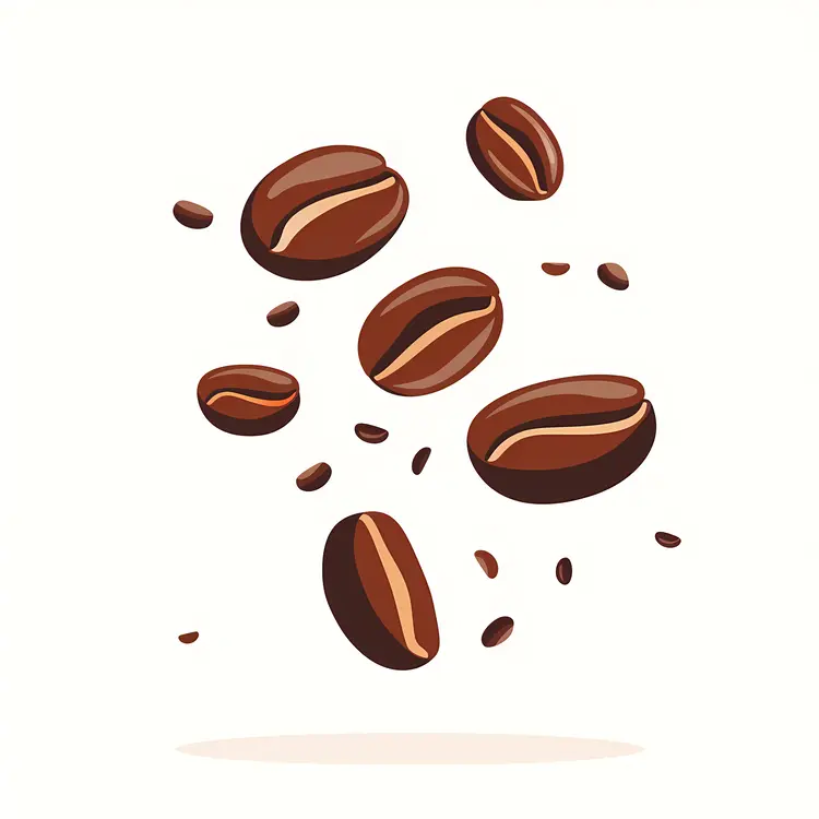 Brown Roasted Coffee Beans