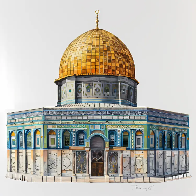 Mosque with Golden Dome