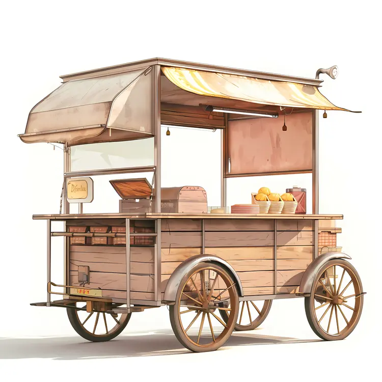 Rustic Street Food Cart