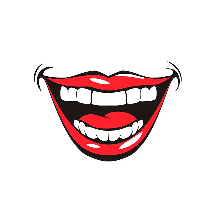 Cartoon Laughing Mouth