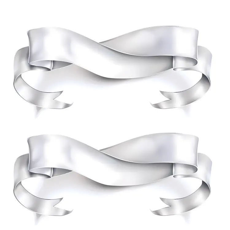 Silver Decorative Ribbon