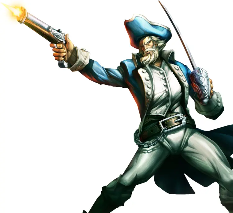 Pirate with Pistol and Sword