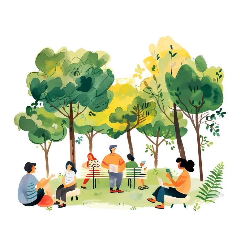 Park Gathering with Families