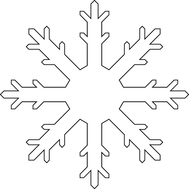 Simple Snowflake Outline