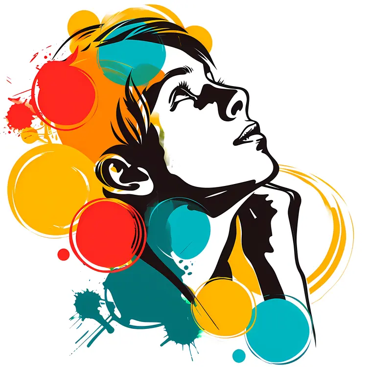 Colorful Abstract Thinking Art