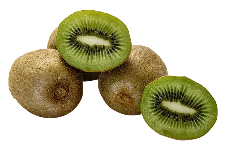 Whole and Halved Kiwis