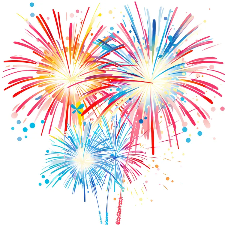 Colorful Fireworks Celebration