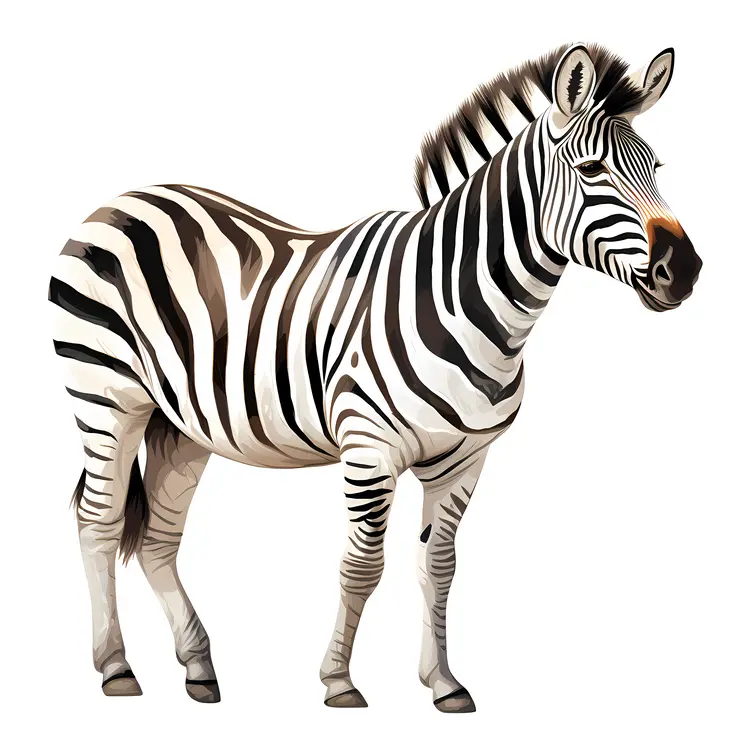 Full Body Zebra Drawing