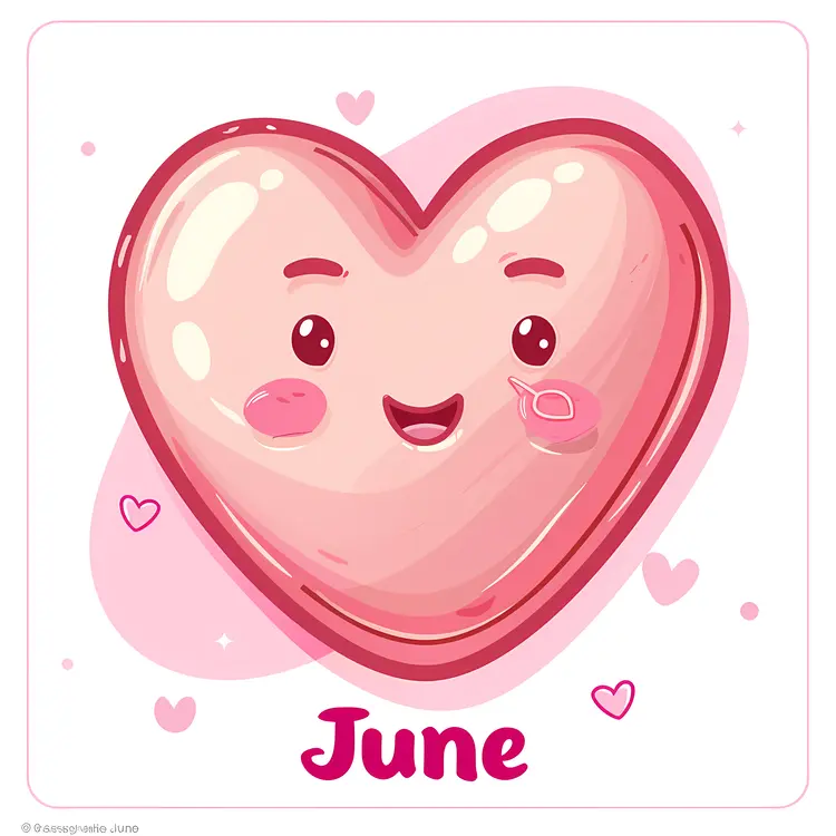 June with Cute Heart