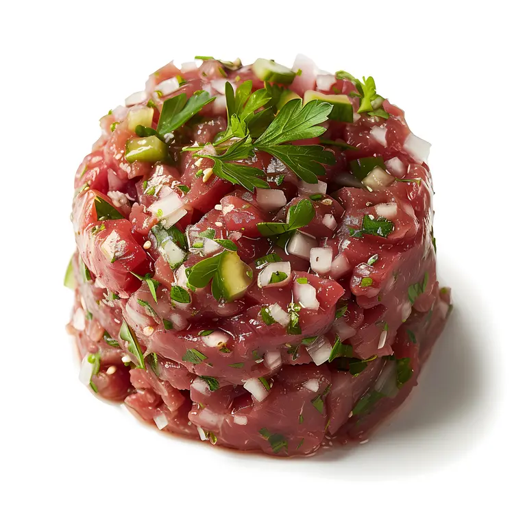 Beef Tartare with Parsley and Onion