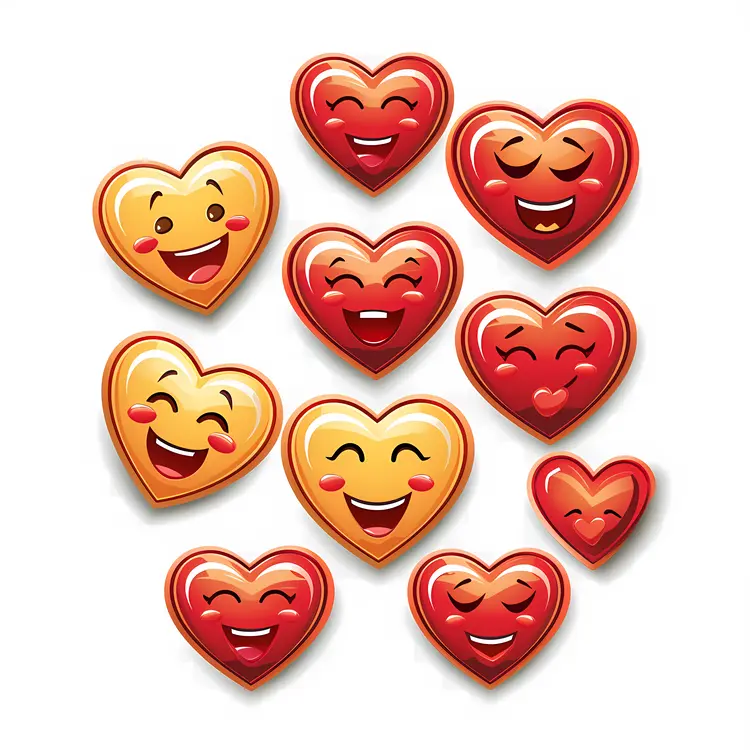 Smiling Heart Emojis for Fun Expressions