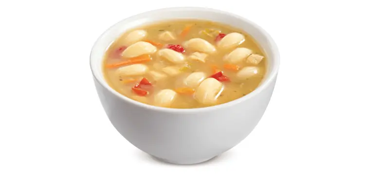 Warm Chicken Soup with Vegetables